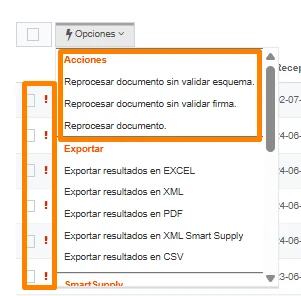 Recepción de documentos
