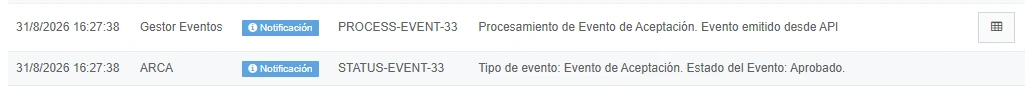 Aceptar la Factura de Crédito