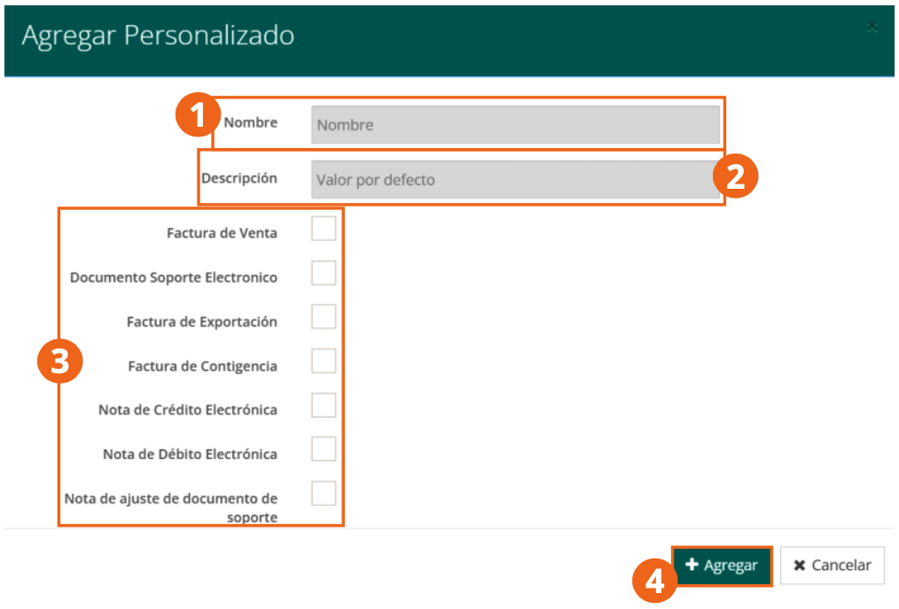 Add Custom form with the checkboxes by document type