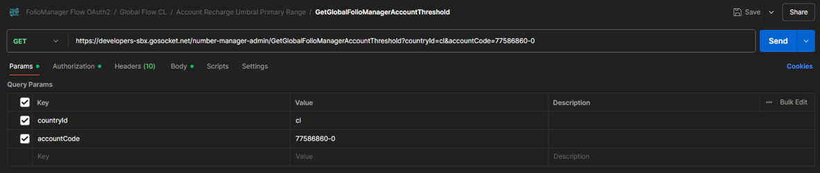 Query parameters GetGlobalFolioManagerAccountThreshold
