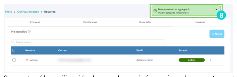 New user form