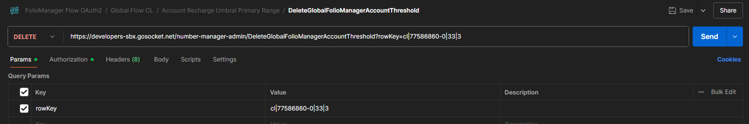 Query parameters DeleteGlobalFolioManagerAccountThreshold
