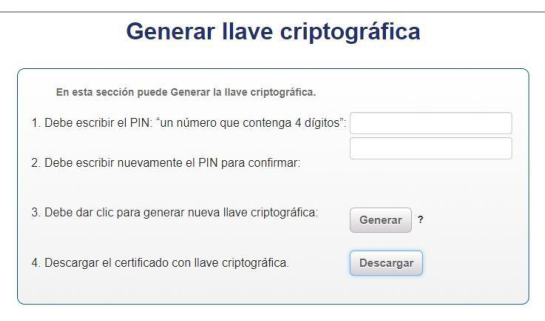 Cryptographic key generation