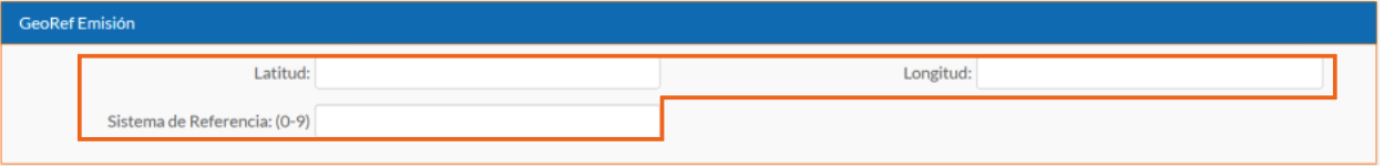Issuer georeferencing section