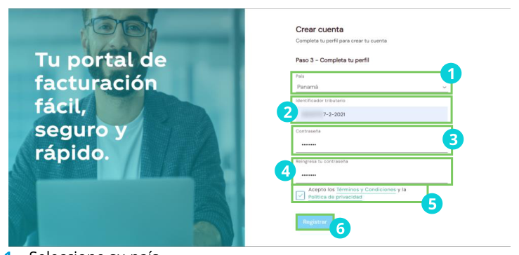 Account data form